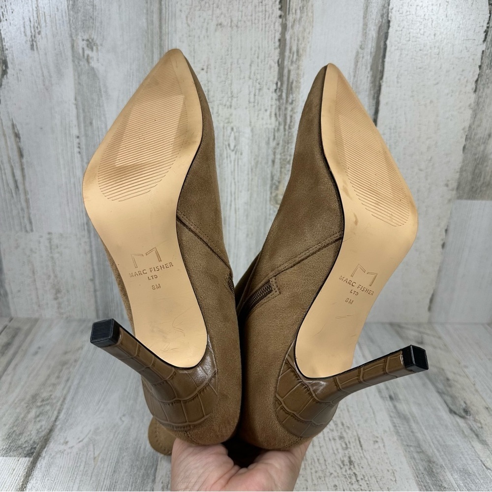 Marc Fisher Bootie Women's 8 Kellen Textile Upper Stiletto Heel Dress Old Money - Picture 10 of 12